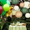 Green Round Chinese Paper Lanterns Decorative 15pcs Hanging Paper Lantern for Rustic Wedding Jungle Wonderland Themed Birthday Party Baby